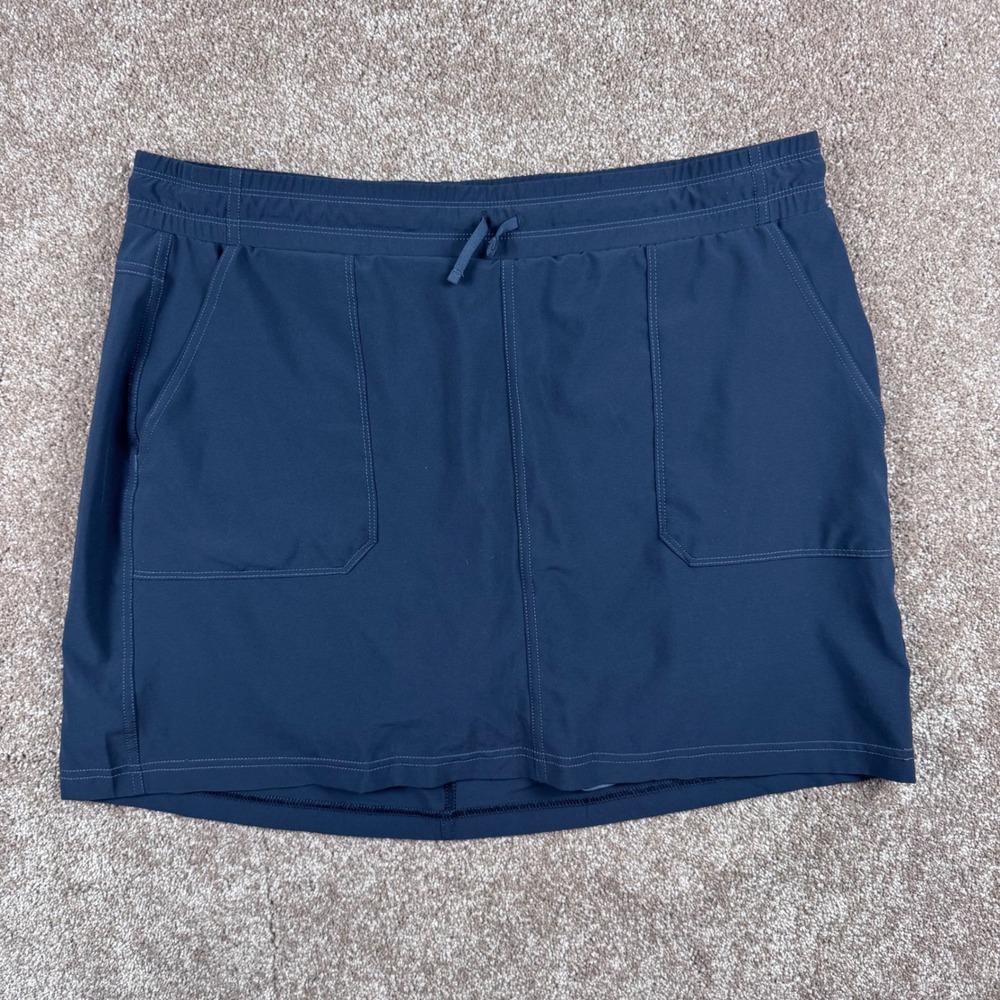 Kuhl Trekr Skort Womens Large Black Hiking Active Travel Built-in Shorts